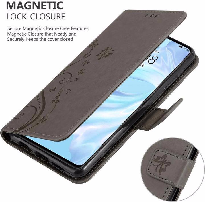 Productafbeelding Cadorabo Bloemen Boekomslag (Huawei P30)