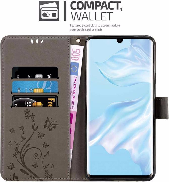 Productafbeelding Cadorabo Bloemen Boekomslag (Huawei P30 Pro)