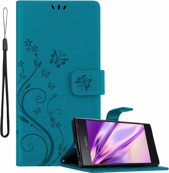 Image du produit Cadorabo Couverture du livre de fleurs (Sony Xperia XZ1)