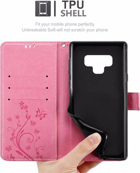 Actual product image Cadorabo Flower Book Cover (Samsung Galaxy Note 9)