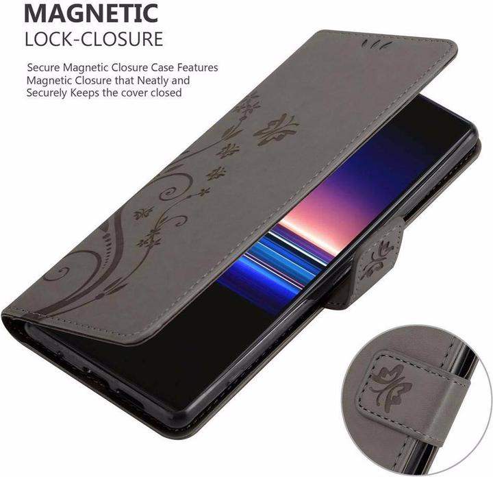 Actual product image Cadorabo Flower Book Cover (Sony Xperia 1, Sony Xperia XZ4)