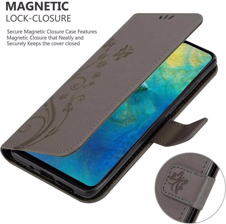 Productafbeelding Cadorabo Bloemen Boekomslag (Huawei Mate 20)
