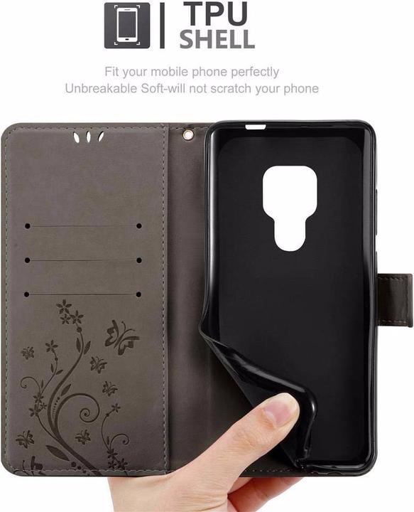 Productafbeelding Cadorabo Bloemen Boekomslag (Huawei Mate 20)