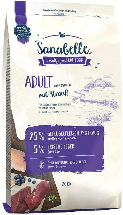 Sanabelle Cat Adult su strutiena 2kg (Adulte, 1 pcs, 2000 g)