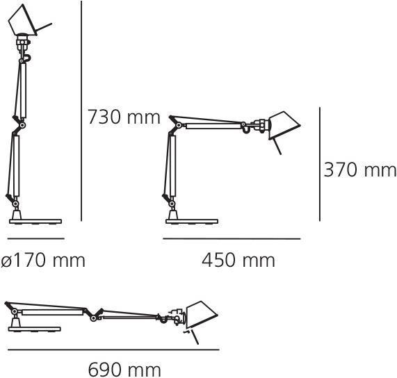 Produktbild Artemide Tolomeo Micro (267 lm, E14)