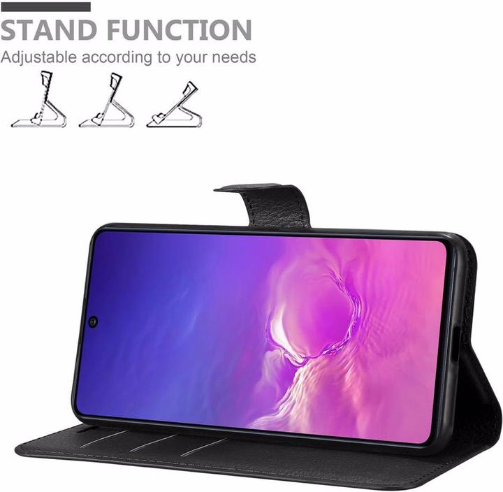 Actual product image Cadorabo Book with stand function cover (Samsung Galaxy S10 Lite, Samsung Galaxy A91)