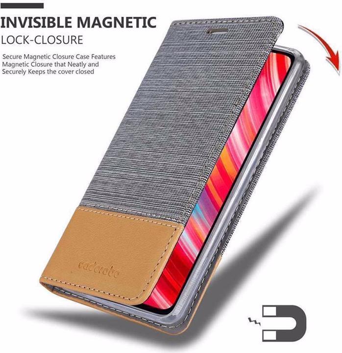 Productafbeelding Cadorabo Boek Jeans Optiek Cover (Xiaomi Redmi Note 8 Pro)