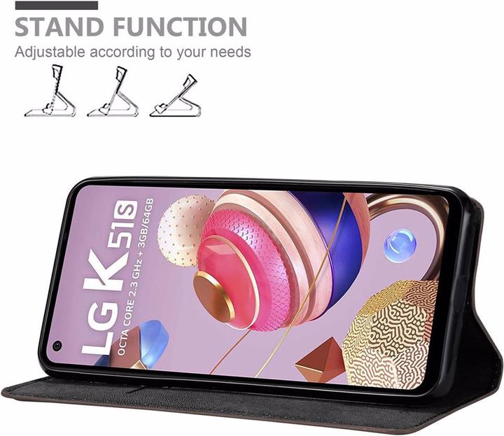 Produktbild Cadorabo Book Invisible Magnet Cover (LG K51s)