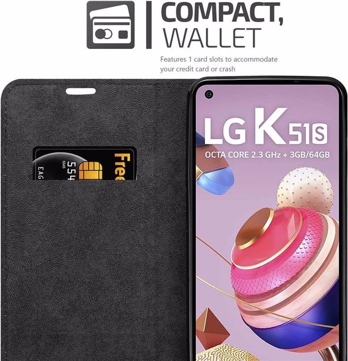 Produktbild Cadorabo Book Invisible Magnet Cover (LG K51s)
