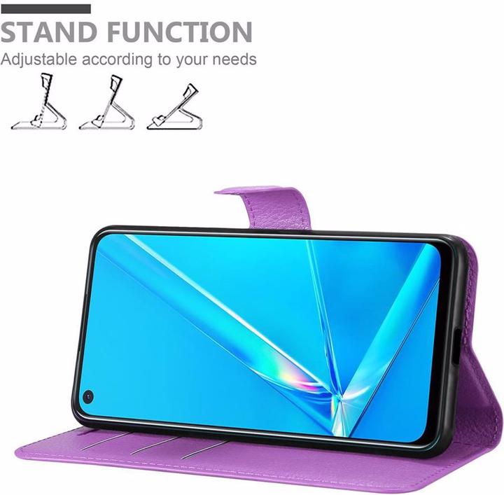 Actual product image Cadorabo Book with stand function cover (Oppo A92)