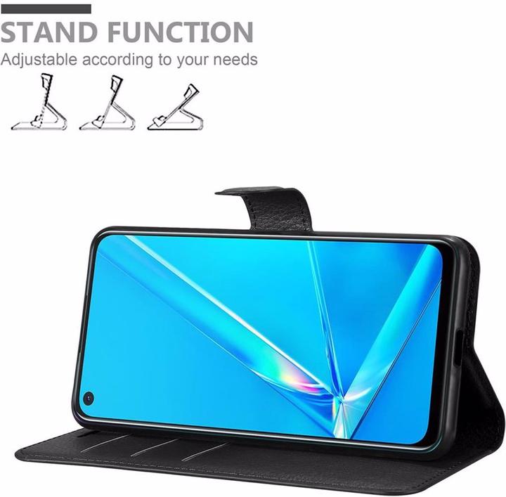 Actual product image Cadorabo Book with stand function cover (Oppo A92)