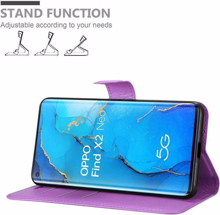 Produktbild Cadorabo Book mit Standfunktion Cover (Oppo Find X2 Neo)