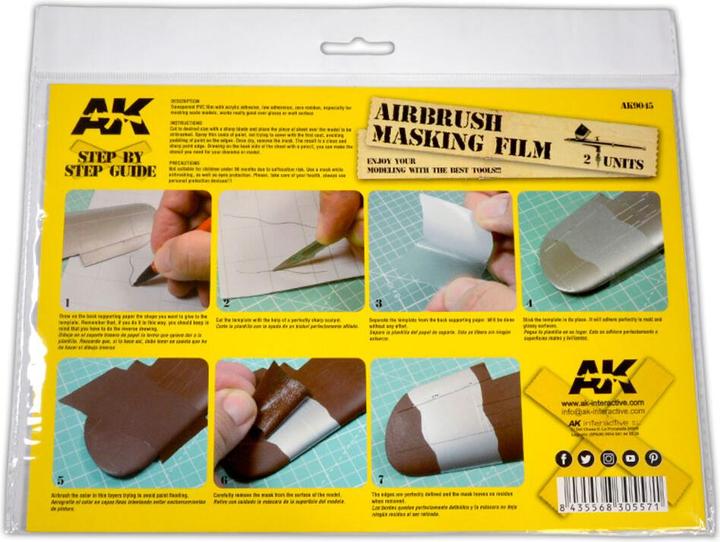 Actual product image AK Interactive Airbrush Masking Film - 2 units