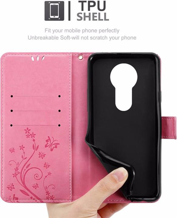 Productafbeelding Cadorabo Bloemen Boekomslag (Motorola Moto E5 Plus)