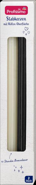 Produktbild dm Profissimo Stabkerze Rille champagner / schwarz