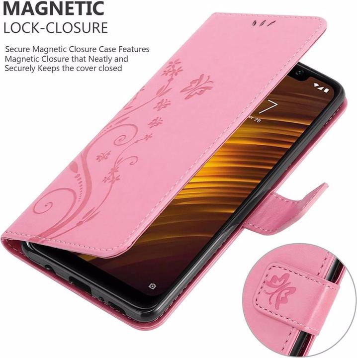 Actual product image Cadorabo Flower Book Cover (Xiaomi Pocophone F1)