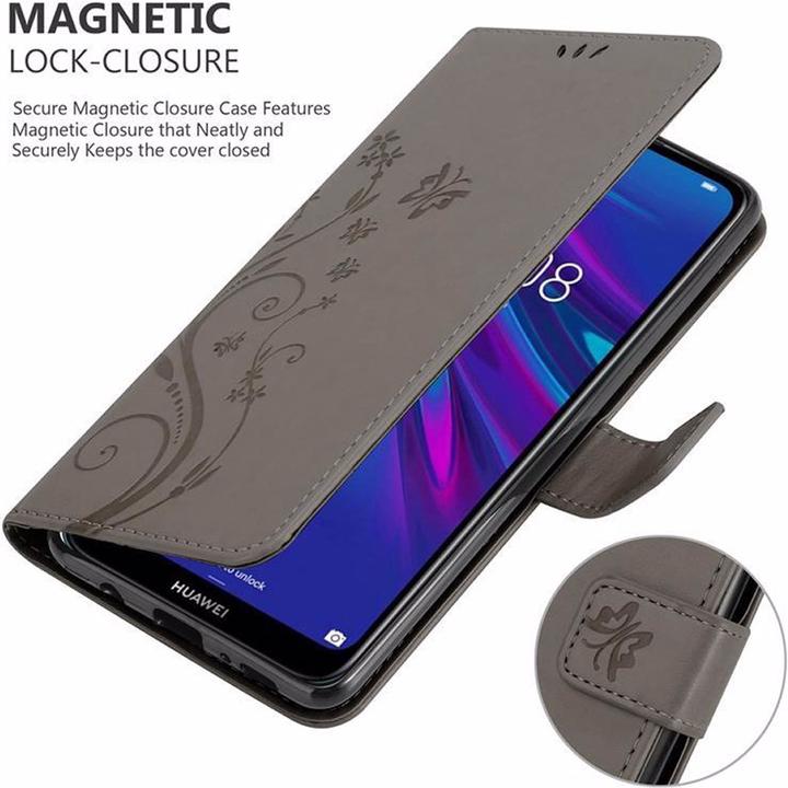 Productafbeelding Cadorabo Bloemen Boekomslag (Huawei Y6 (2019))