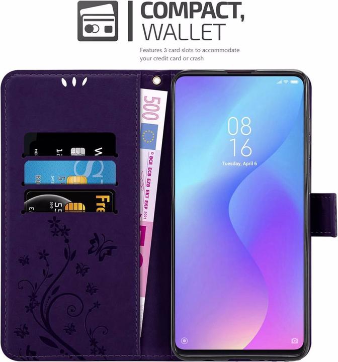 Productafbeelding Cadorabo Bloemen Boekomslag (Xiaomi Redmi K20)