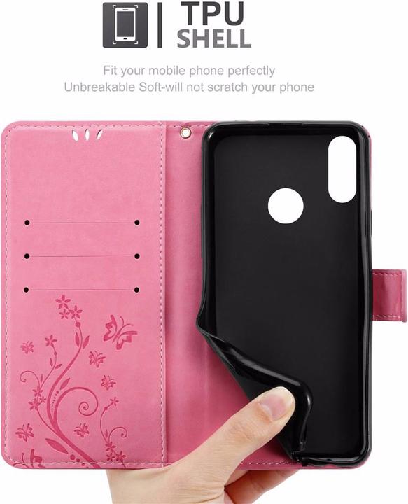 Productafbeelding Cadorabo Bloemen Boekomslag (Huawei Y9 (2019))
