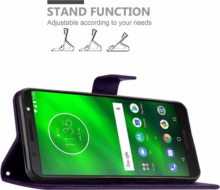 Productafbeelding Cadorabo Bloemen Boekomslag (Motorola Moto G6 Plus)