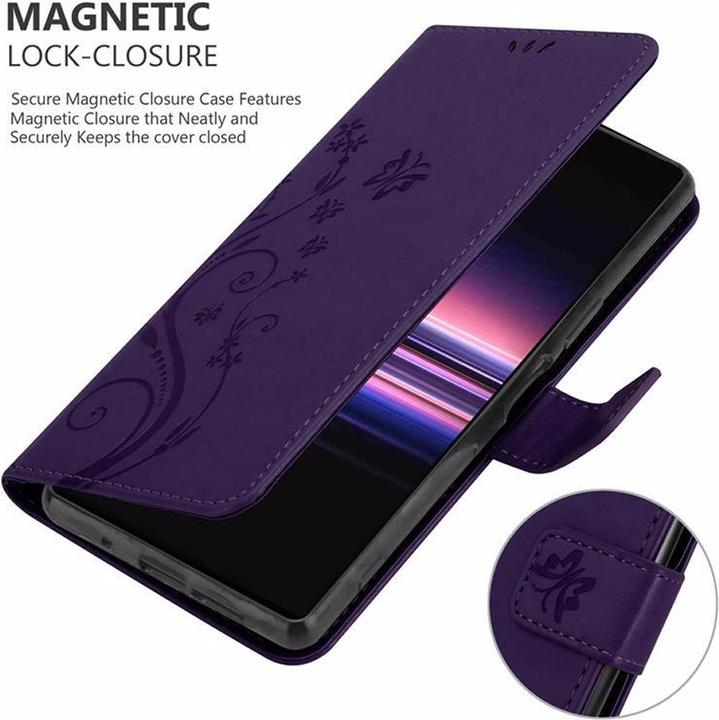 Actual product image Cadorabo Flower Book Cover (Sony Xperia 5)