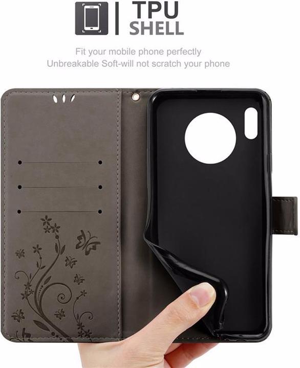 Productafbeelding Cadorabo Bloemen Boekomslag (Huawei Mate 30)