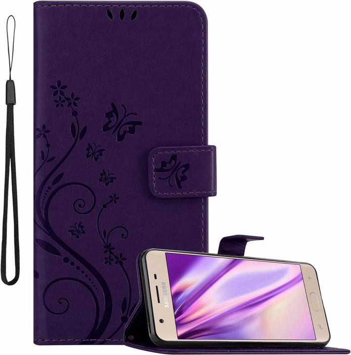 Actual product image Cadorabo Flower Book Cover (Samsung Galaxy J3 (2018))