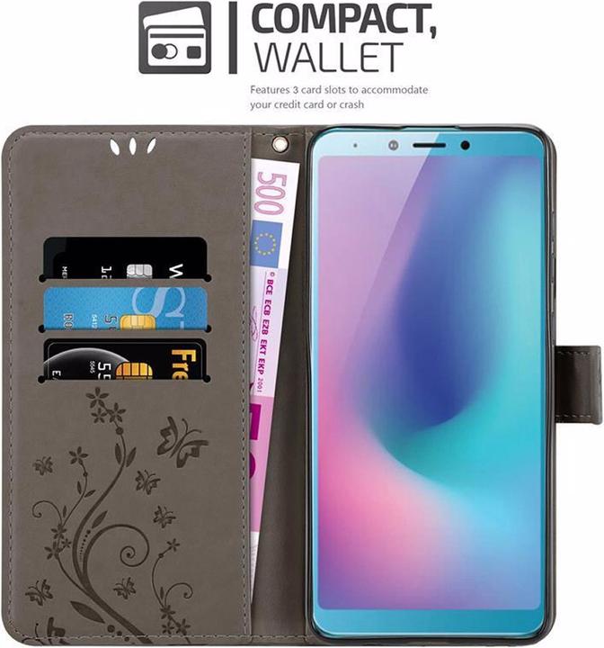 Productafbeelding Cadorabo Bloemen Boekomslag (Samsung Galaxy A6)