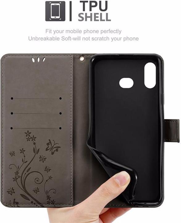 Productafbeelding Cadorabo Bloemen Boekomslag (Samsung Galaxy A6)