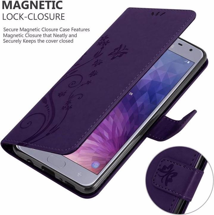 Productafbeelding Cadorabo Bloemen Boekomslag (Samsung Galaxy J4 (2018))