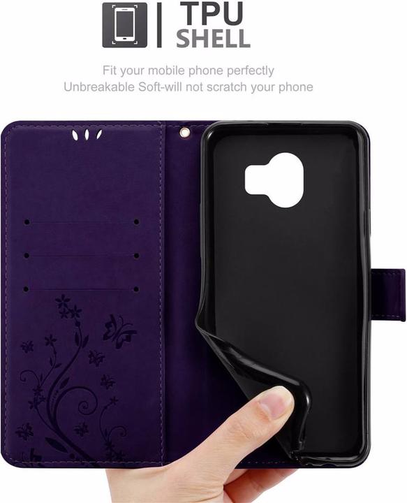 Productafbeelding Cadorabo Bloemen Boekomslag (Samsung Galaxy J4 (2018))