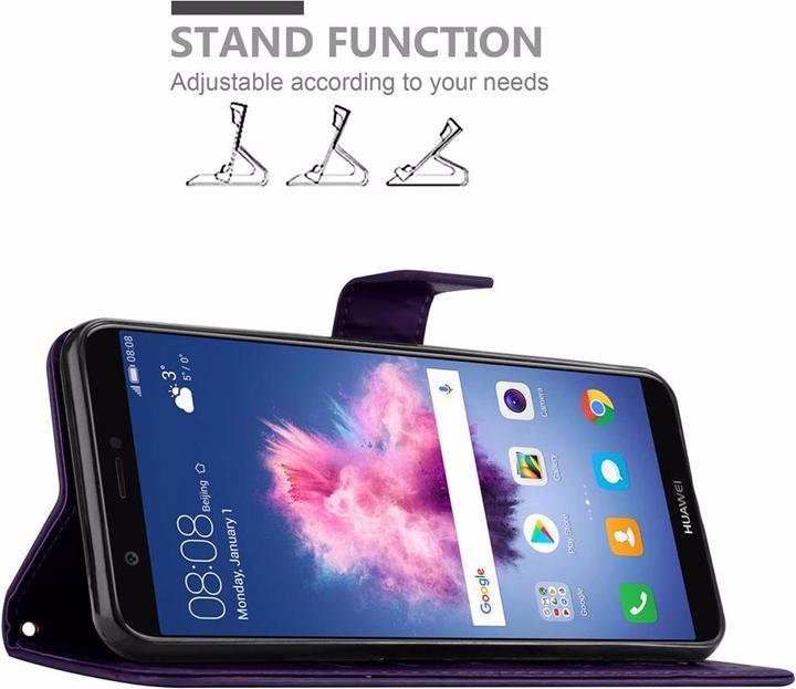 Produktbild Cadorabo Flower Book Cover (Huawei Enjoy 7S)