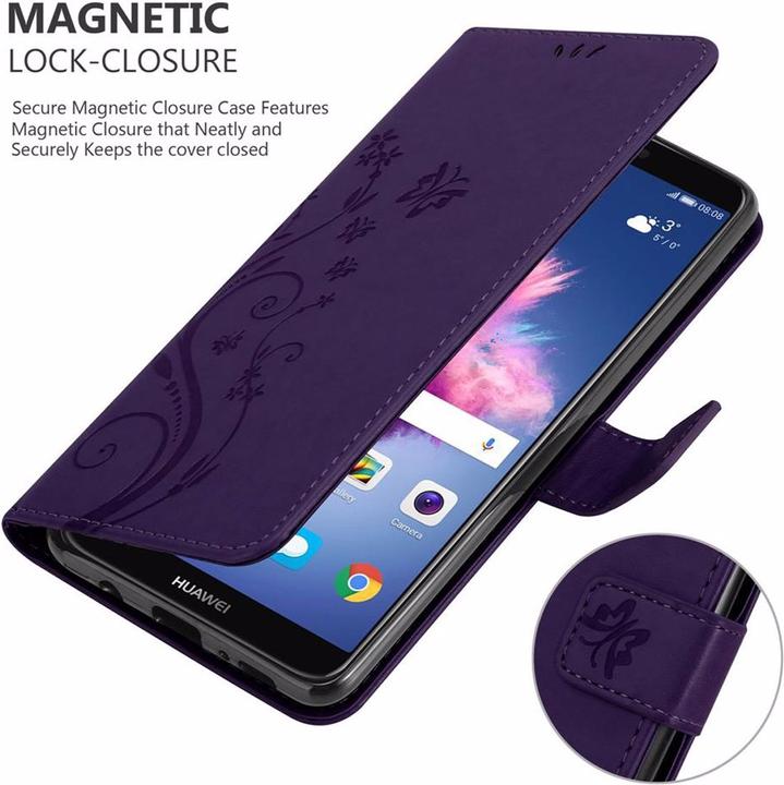 Produktbild Cadorabo Flower Book Cover (Huawei Enjoy 7S)