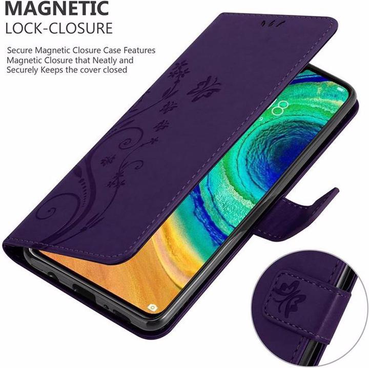 Productafbeelding Cadorabo Bloemen Boekomslag (Huawei Mate 30)