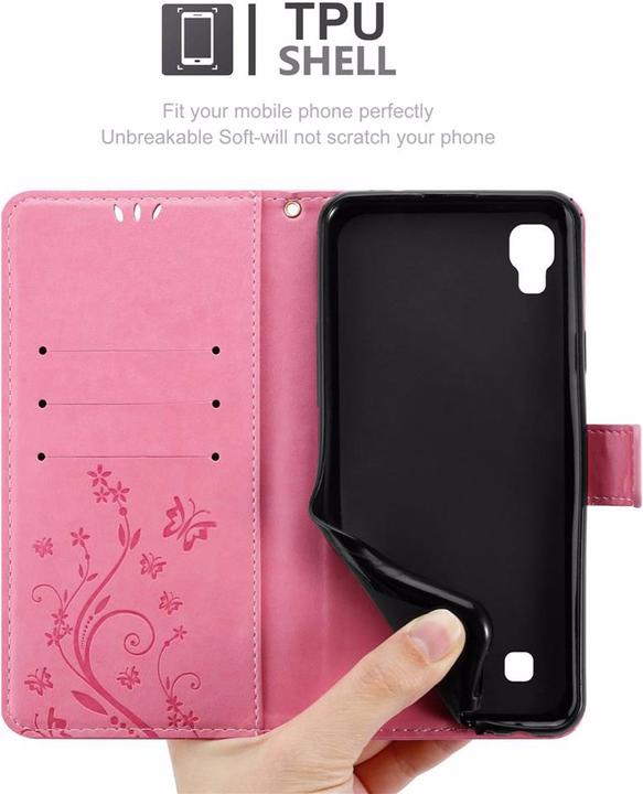 Produktbild Cadorabo Flower Book Cover (LG X Power)