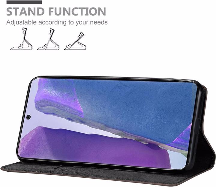 Actual product image Cadorabo Book Invisible Magnet Cover (Samsung Galaxy Note 20)