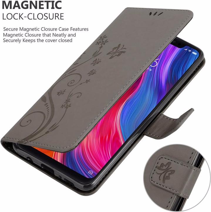 Produktbild Cadorabo Flower Book Cover (Xiaomi Mi 8)