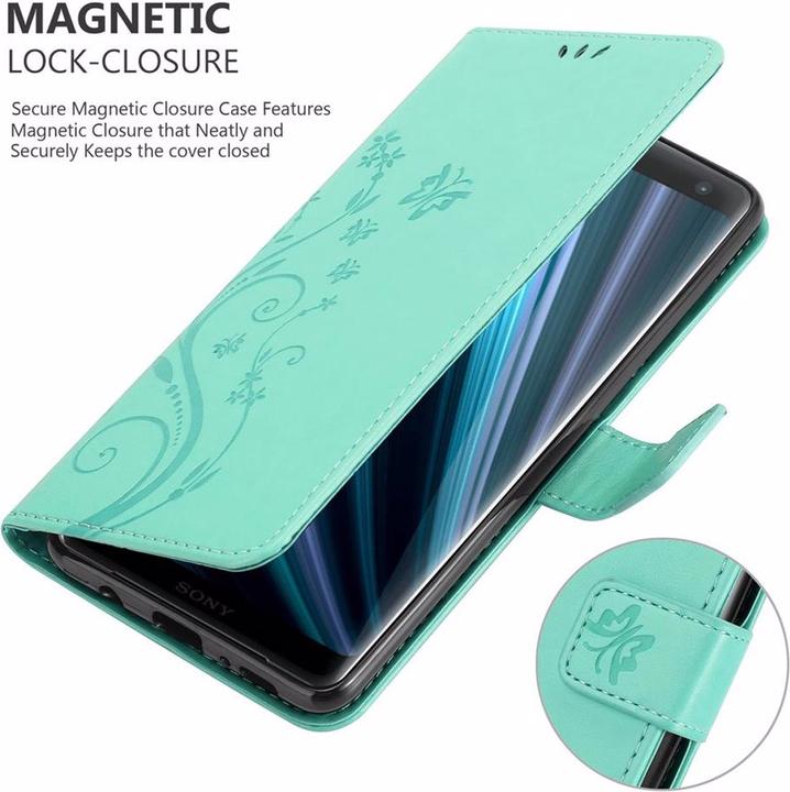 Productafbeelding Cadorabo Bloemen Boekomslag (Sony Xperia XZ3)