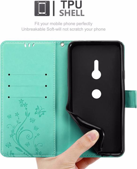 Productafbeelding Cadorabo Bloemen Boekomslag (Sony Xperia XZ3)