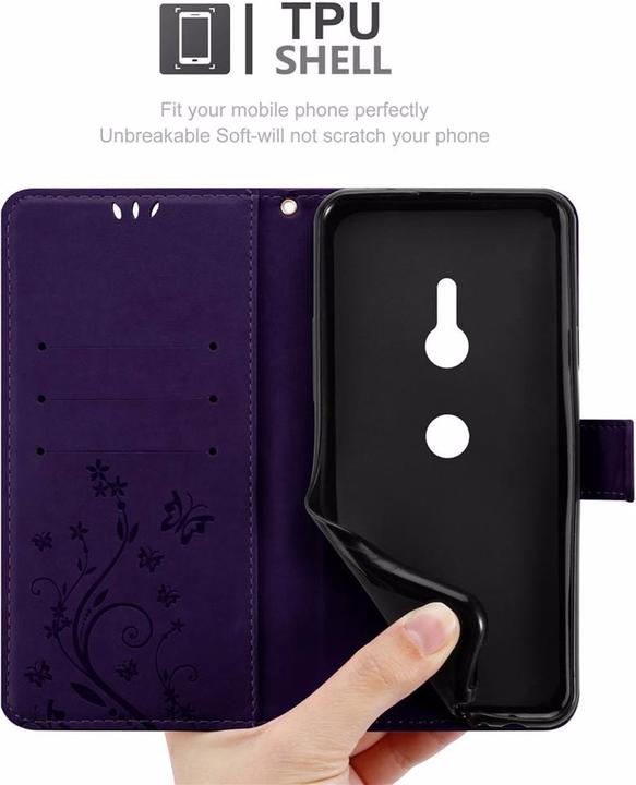Productafbeelding Cadorabo Bloemen Boekomslag (Sony Xperia XZ3)