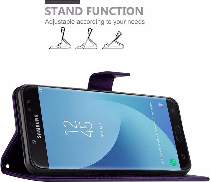 Actual product image Cadorabo Flower Book Cover (Samsung Galaxy J7 2018)