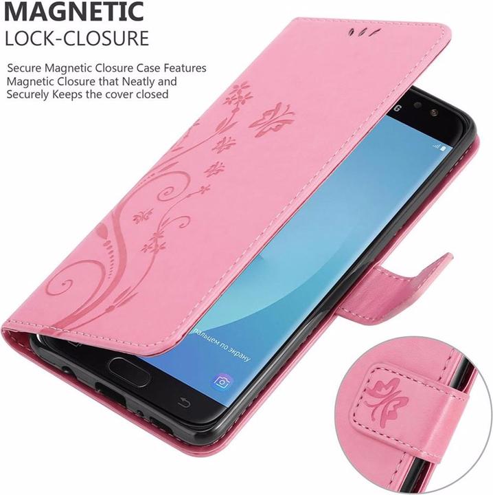 Produktbild Cadorabo Flower Book Cover (Samsung Galaxy J7 2018)