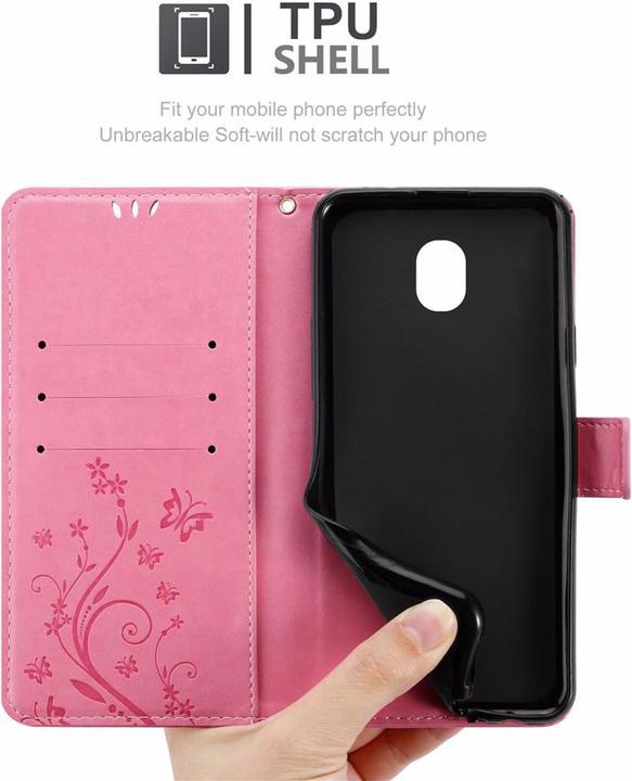 Produktbild Cadorabo Flower Book Cover (Samsung Galaxy J7 2018)