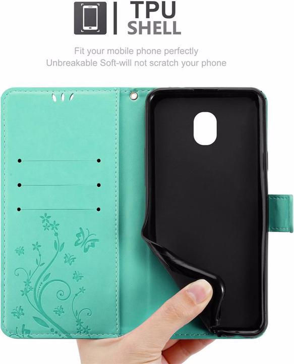 Productafbeelding Cadorabo Bloemen Boekomslag (Samsung Galaxy J7 2018)