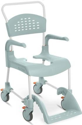 Produktbild Medpunkt Etac Clean wózek toaletowo-prysznicowyszer/wys. siedziska 48X55 cm. - (4 hamulce) kol. śnieżny biały