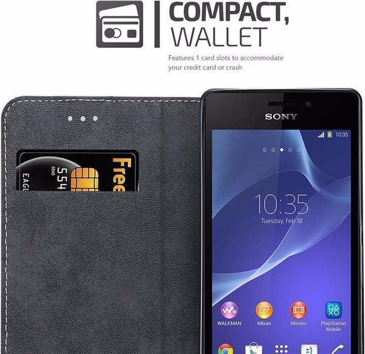 Produktbild Cadorabo Book X-Wallet Cover (Sony Xperia M2, Sony Xperia M2 Aqua)