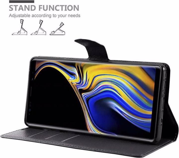 Actual product image Cadorabo Book with stand function cover (Samsung Galaxy Note 9)