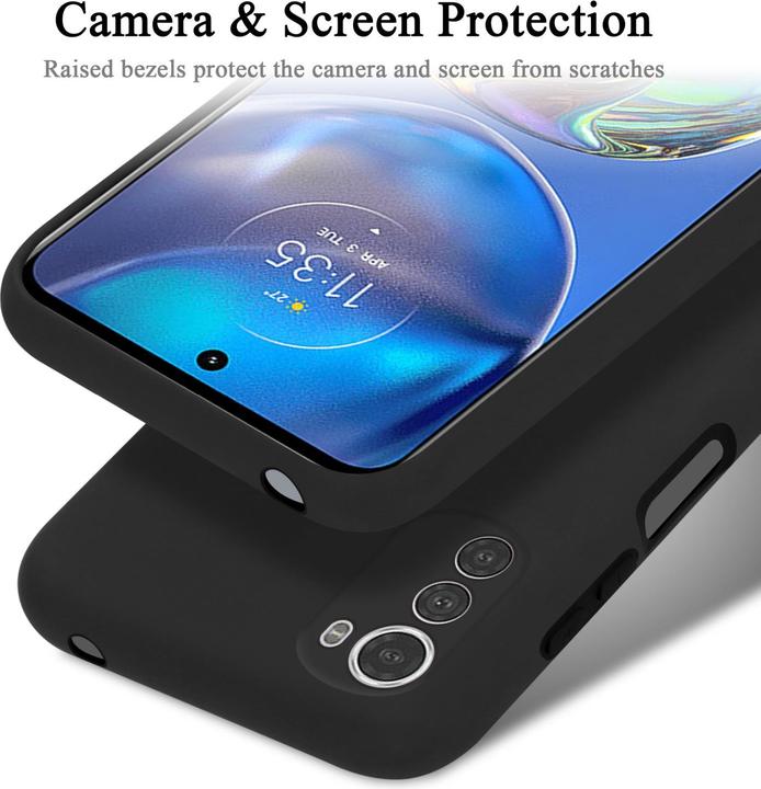 Productafbeelding Cadorabo TPU Liquid Silicone Hoesje Cover voor Motorola MOTO E32 4G / E32S (Motorola Moto E32s)