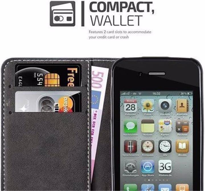 Actual product image Cadorabo Book X Wallet Cover (G4s, Apple iPhone 4)