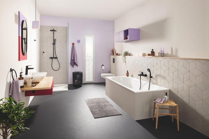 Produktbild Grohe Vitalio QuickFix Wandbrausehalter, universal, mattschwarz